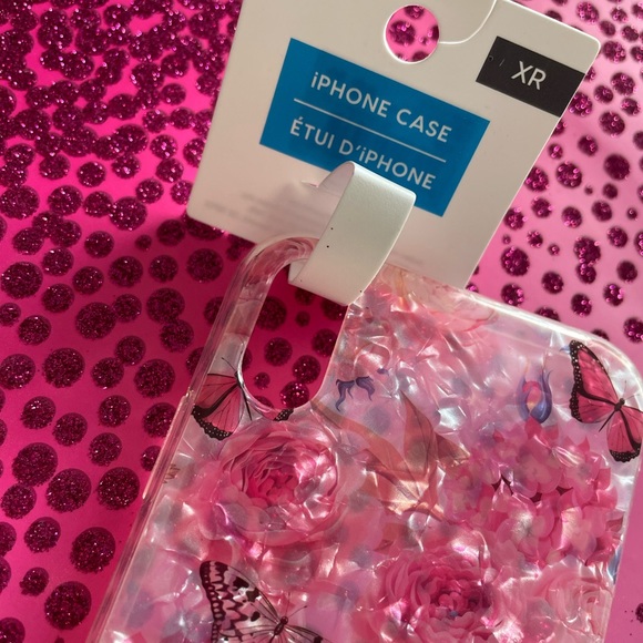 iPhone XR Pink Butterfly Phone Case - Picture 2 of 2